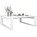 Tavolino Da Salotto Bianco 100x100x35 Cm In Legno Multistrato - Foto miniatura 3