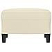 Poggiapiedi Crema 60x50x41 Cm In Similpelle - Foto miniatura 3