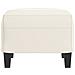 Poggiapiedi Crema 60x50x41 Cm In Similpelle - Foto miniatura 4