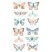 Adesivi Farfalle 3d Pastello - Foto miniatura 1