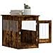 Gabbia Cani Da Arredamento Rovere Fumo 55x80x68cm Multistrato - Foto miniatura 5