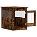 Gabbia Cani Da Arredamento Rovere Fumo 55x80x68cm Multistrato - Foto miniatura 6