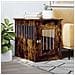 Gabbia Cani Da Arredamento Rovere Fumo 55x80x68cm Multistrato - Foto miniatura 8
