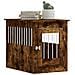 Gabbia Cani Da Arredamento Rovere Fumo 55x80x68cm Multistrato - Foto miniatura 10