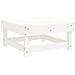 Set Salotto da Giardino 6 pz Bianco in Legno Massello di Pino - Foto miniatura 3