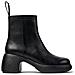Thelma Booties Stivaletti Pelle Di Mucca Scarpe Donna Nero Eu 36, K400784-001 - Foto miniatura 2