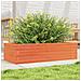 Fioriera Giardino Marrone Cera 90x40x23 cm Legno Massello Pino - Foto miniatura 9