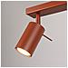 Lampada Da Soffitto Ring 4l Rosso Ocra Sl. 1510 - Moderno Lampada Da Soffitto Ocra Rossa 17x81x6 Cm - Foto miniatura 6