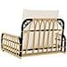 Sedia a Dondolo con Cuscini 63x58x39 cm Polyrattan e Acciaio - Foto miniatura 3
