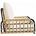 Sedia a Dondolo con Cuscini 63x58x39 cm Polyrattan e Acciaio - Foto miniatura 5