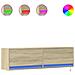 Mobile TV a Parete con Luci LED Rovere Sonoma 140x31x38 cm - Foto miniatura 1