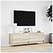 Mobile TV a Parete con Luci LED Rovere Sonoma 140x31x38 cm - Foto miniatura 8