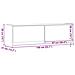 Mobile TV a Parete con Luci LED Rovere Sonoma 140x31x38 cm - Foto miniatura 10