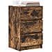 Comodini con 3 Cassetti 2 pz Rovere Fumo 39x35x65 cm - Foto miniatura 4