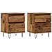 Comodini 2pz Legno Antico 40x35x50 Cm In Legno Multistrato - Foto miniatura 2