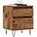 Comodini 2pz Legno Antico 40x35x50 Cm In Legno Multistrato - Foto miniatura 1