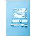 Beauty Case Da Viaggio 5 Accessori 20x18x4 Cm. Colore Bianco - Foto miniatura 2