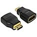65665 adattatore per inversione del genere dei cavi Mini-HDMI HDMI Nero - Foto miniatura 1