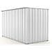 Box In Acciaio Zincato Casetta Lamiera Attrezzi 175x307cm X H1.82m - 95kg - 5,4mq - Bianco - Foto miniatura 8