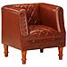 Lusso Casadino -  Poltrona A Pozzetto Marrone In Vera Pelle Di Capra - Foto miniatura 2