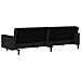 Divano Letto a 2 Posti Nero in Velluto - Foto miniatura 8