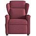Poltrona Massaggiante Reclinabile Elettrica Rosso Vino Tessuto - Foto miniatura 5