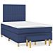 Giroletto a Molle con Materasso Blu 120x190 cm in Tessuto - Foto miniatura 1