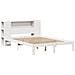 Letto Libreria senza Materasso Bianco 120x200 cm Legno di Pino - Foto miniatura 3