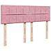 Struttura Letto Pouf con Materasso Rosa 140x200 cm in Velluto - Foto miniatura 7