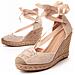 Wedge Sparta Spartam3 Beige Beige Tessuto - Foto miniatura 1