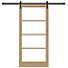 Set Porta Scorrevole  con Hardware 93x202 cm Legno Massello di Pino, Porta Interna  con Vetro 'ORKDAL'93x202x4 cm Legno Massello di Pino - Foto miniatura 4