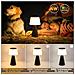 Lampada Da Tavolo A Led Dimmerabile Senza Fili Da 3600 Mah, Moderna Lampada Da Soggiorno A Batteria - Foto miniatura 6