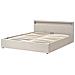 Letto Ottomana Con Led Tessuto Armelle 180 X 200 Cm Beige - Foto miniatura 5