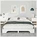 Struttura letto a terra con archiviazione Bianco legno - Foto miniatura 5