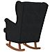 Sedia a dondolo 71 x 92 x 100 cm Plywood in poliestere 100% - Foto miniatura 6