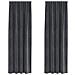 Tende con tende 2 pcs Grigio chiaro 140 x 260 cm Velluto - Foto miniatura 1