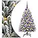 Albero di Natale artificiale con 150 LED Verde e Bianco 120 cm - Foto miniatura 1