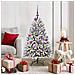 Albero di Natale artificiale con 150 LED Verde e Bianco 120 cm - Foto miniatura 2