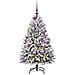 Albero di Natale artificiale con 150 LED Verde e Bianco 120 cm - Foto miniatura 3