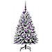Albero di Natale artificiale con 150 LED Verde e Bianco 120 cm - Foto miniatura 4