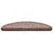 Tappetini per scale autoadesivi 20 pz 56x17x3 cm Marrone Chiaro Semicircolari - Foto miniatura 4