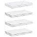 Scaffale da parete 4 pcs Marmo Bianco 40 x 23,5 x 4 cm - Foto miniatura 1