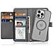 Cover Cartera per iPhone 15 Pro Max - Pelle /PU, Grigio - Foto miniatura 2