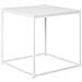 Tavolino D'appoggio Vita Bianco Con Gambe In Metallo — 45×45×45 Cm - Foto miniatura 1