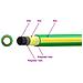 Tubo da Giardino 5-Ply Verde e Giallo 3 / 4'' 100 m PVC - Foto miniatura 7