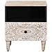 Mobiletto da Letto con cassetto 2 pcs Bianco 40 x 33 x 46 cm - Foto miniatura 3