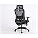 Sedia da ufficio ergonomica T5 nera - Foto miniatura 4