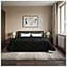 Duvet Estivo Nero 220 x 240 cm Microfibra e Fleece Teddy - Foto miniatura 2