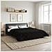 Duvet Estivo Nero 220 x 240 cm Microfibra e Fleece Teddy - Foto miniatura 4