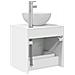 Mobile Lavabo da Parete Bianco 49,5 x 41 x 64,5 cm - Foto miniatura 4